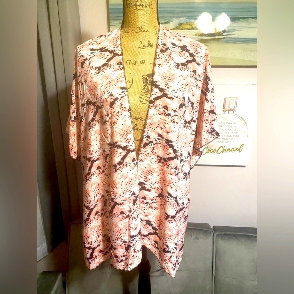 FEELING WILD SNAKE PRINT KIMONO CARDIGAN